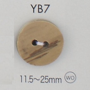 YB7 天然材料双孔纽扣 Osaka Plastic Industries（DAIYA BUTTON）