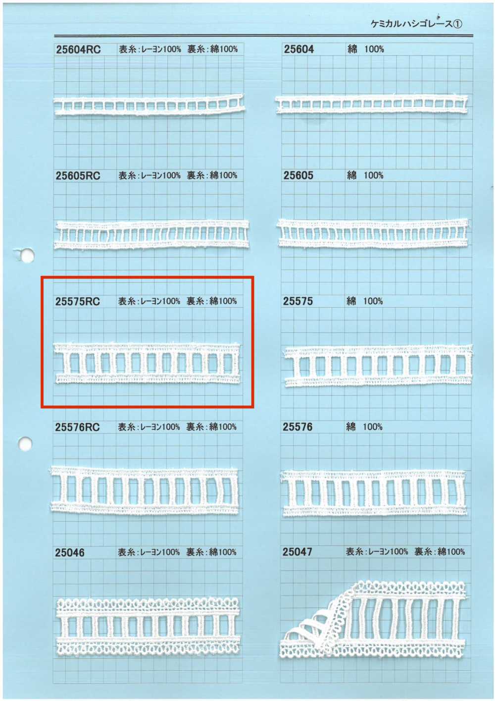 25575RC 化学阶梯蕾丝 协和蕾丝