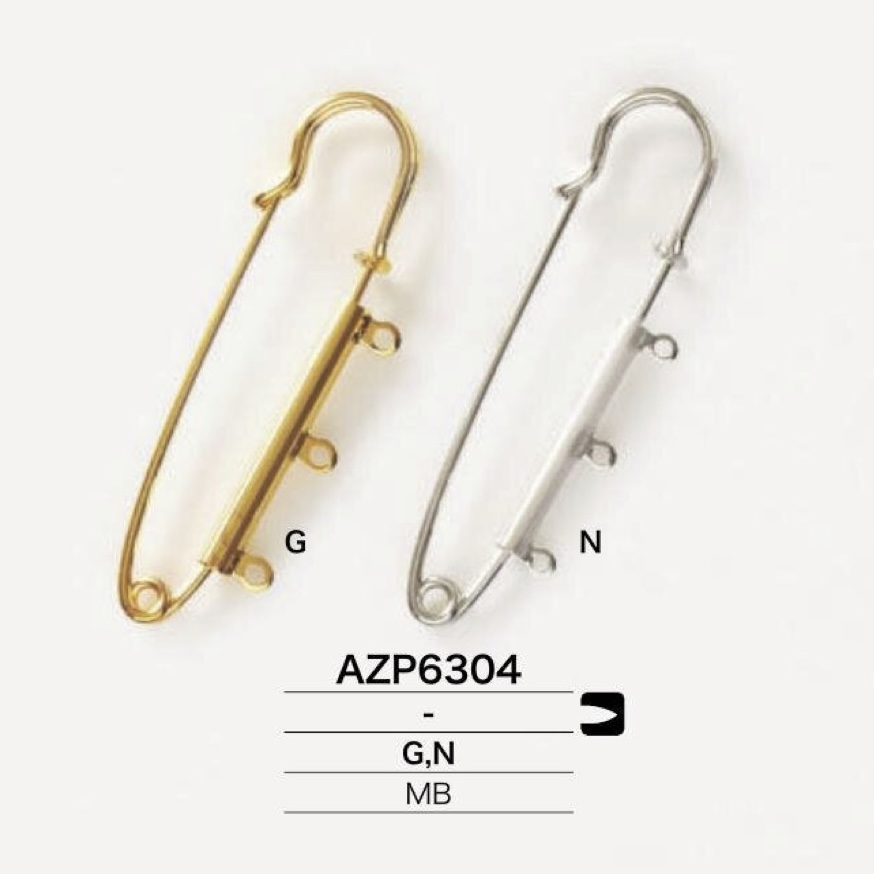 AZP6304 黄铜被子别针[其他杂货] IRIS纽扣