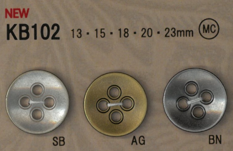 KB102 复古风格金属纽扣 DAIYA BUTTON