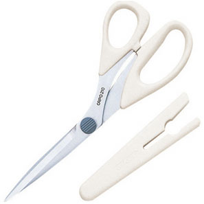 36654 不锈钢剪刀“Capo”210（21 厘米）白色[工艺品用品] 三叶草