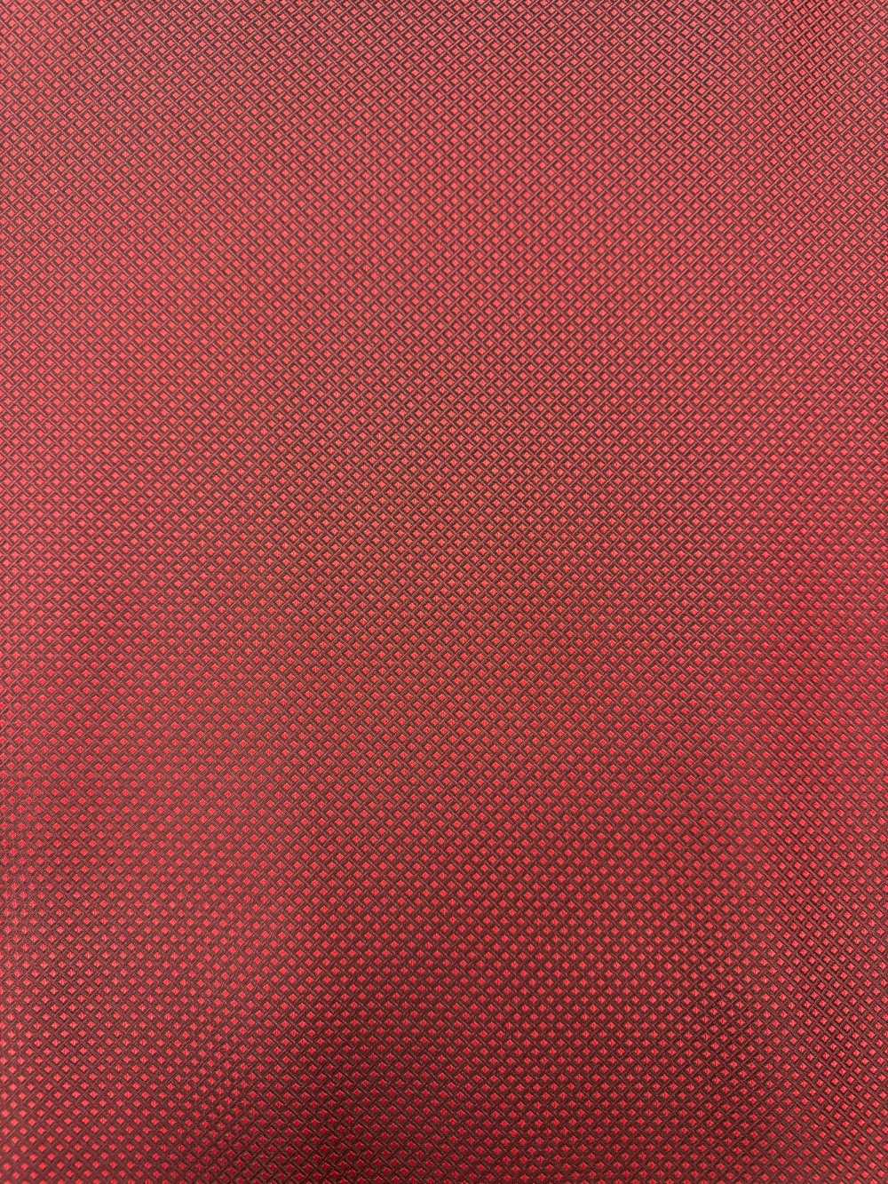 184E 【特价】山梨藤吉田 100%真丝斜纹棋盘格图案酒红色[面料] 山本（EXCY）