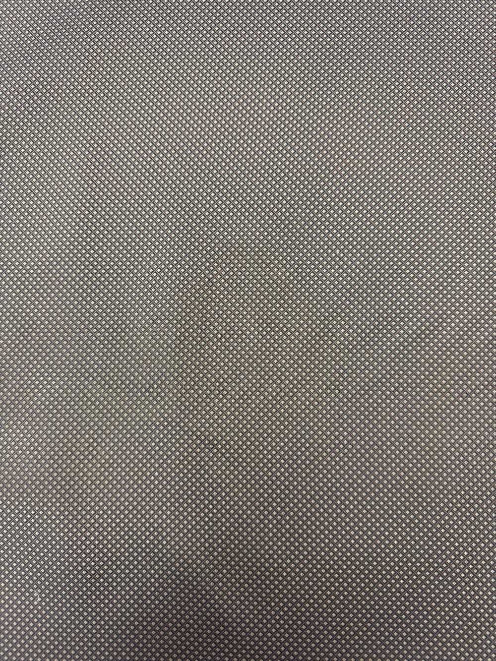 185BR 【特价】山梨藤吉田 100%真丝斜纹棋盘格图案棕色[面料] 山本（EXCY）