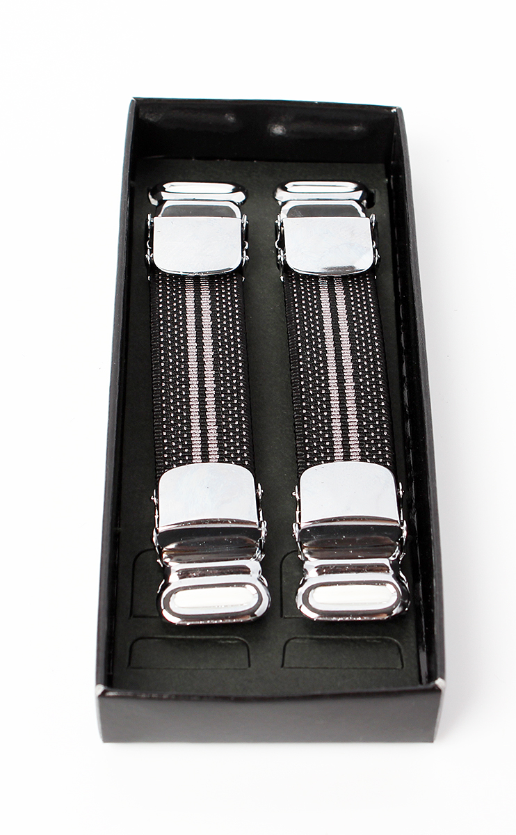 AB-10-Y 袖吊袜带条纹袖挂式（上下夹住袖子的类型）[正装配饰] 山本（EXCY）