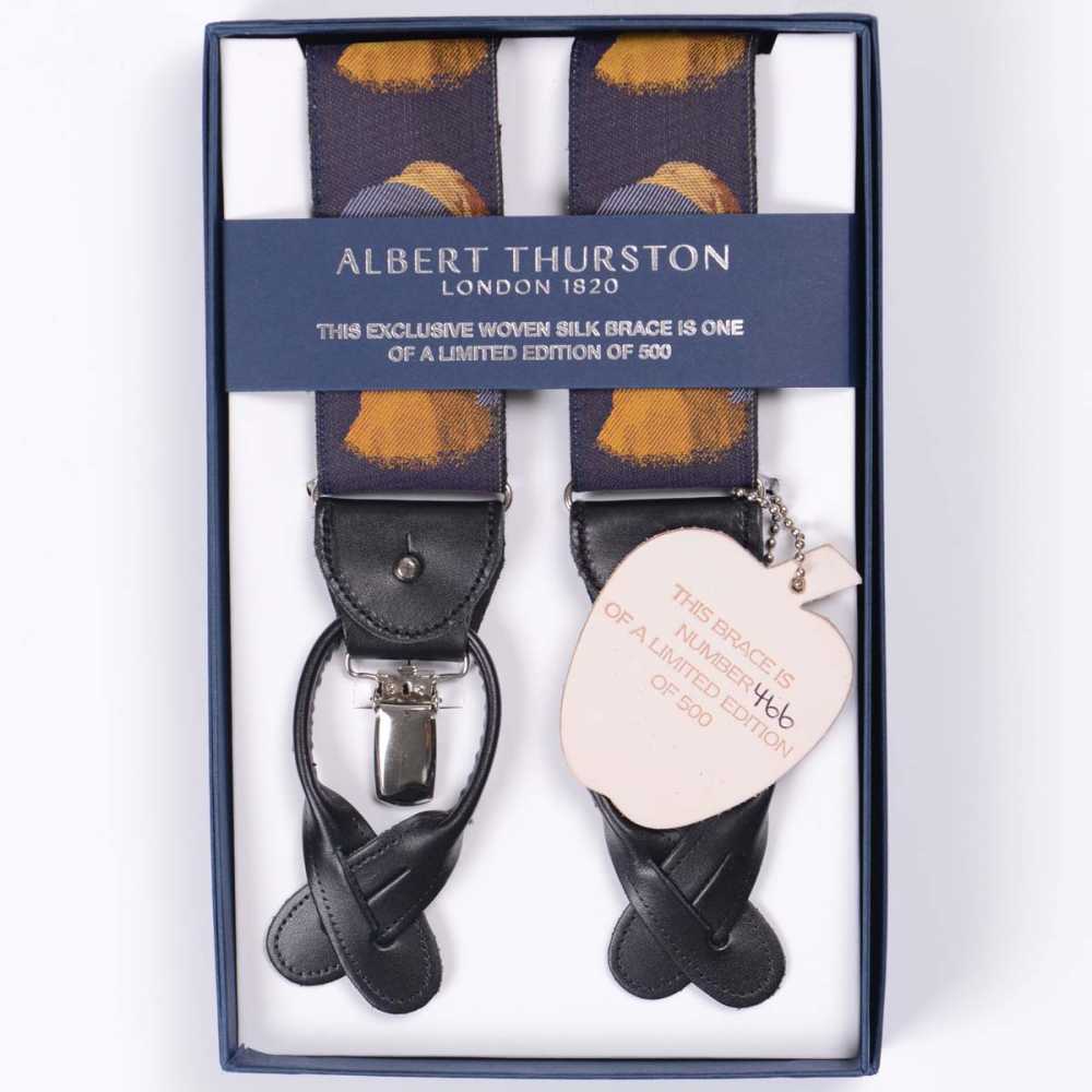 AT-2232 Albert Thurston吊带限量版 40 毫米珍珠耳环少女[正装配饰] ALBERT THURSTON