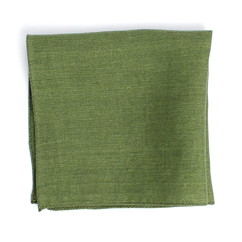 HCF-03 HARISSONS 亚麻方巾绿色[正装配饰] 山本（EXCY）