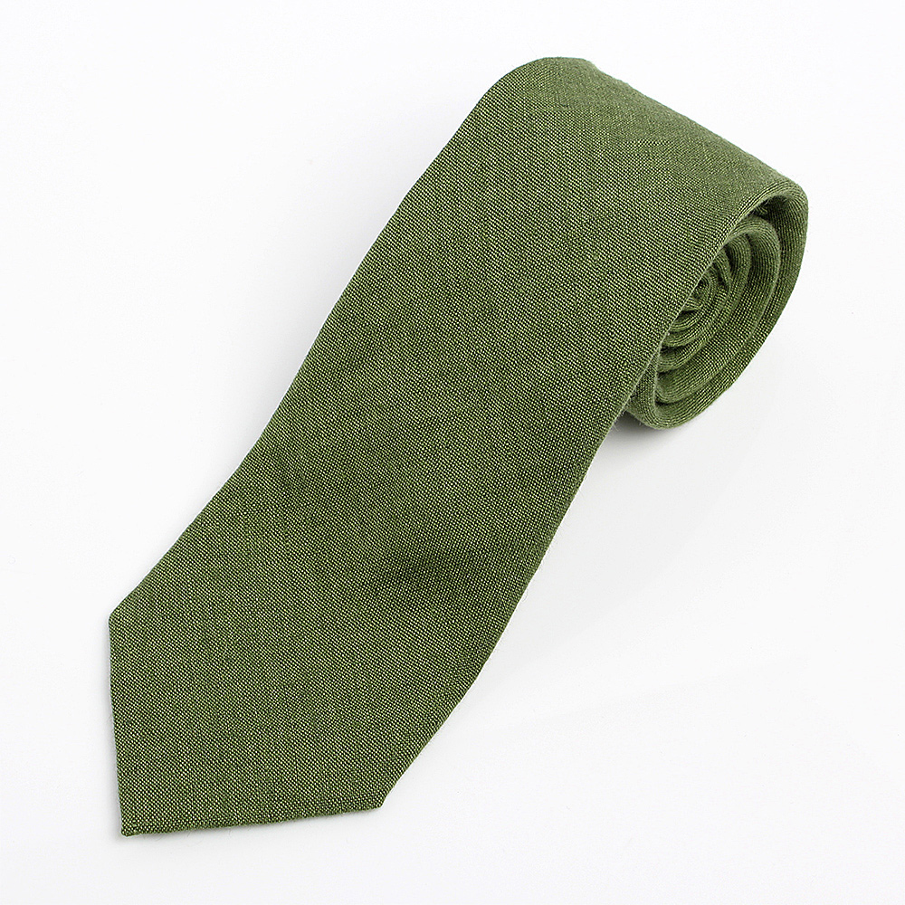 HLN-03 HARISSONS 亚麻领带绿色[正装配饰] 山本（EXCY）