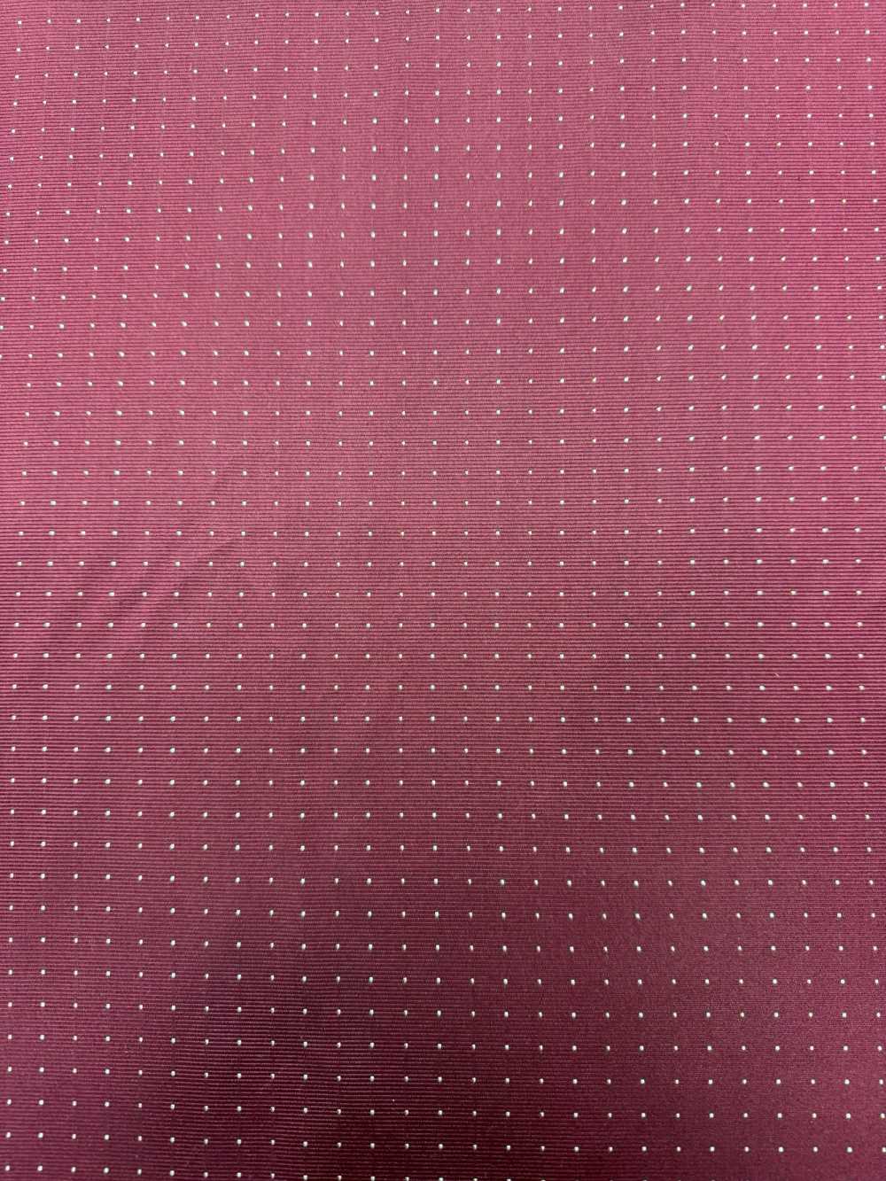 S-922 【特价】山梨藤吉田 100%真丝针图案酒红色[面料] 山本（EXCY）