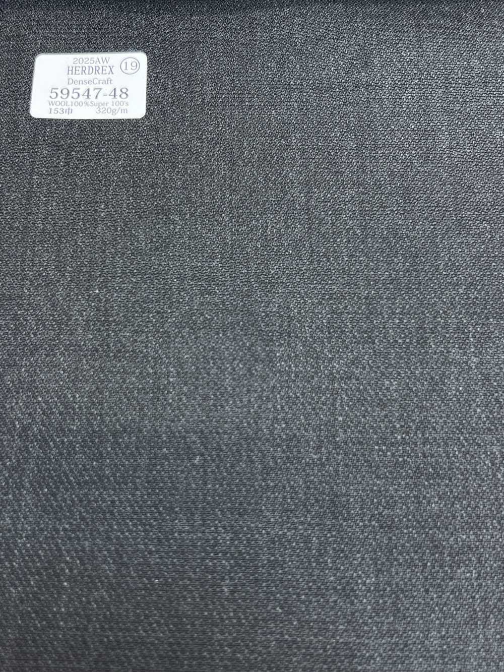 59547-48 25AW HERDREX [Dense Craft] Dense Craft 炭灰色[面料] 国岛株式会社