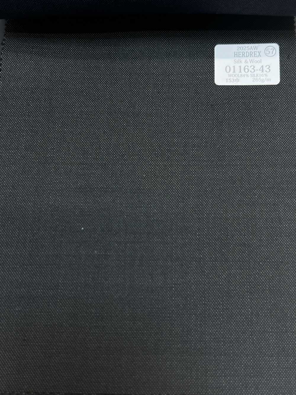01163-43 25AW HERDREX [丝绸和羊毛]真丝和羊毛纯色[面料] 国岛株式会社