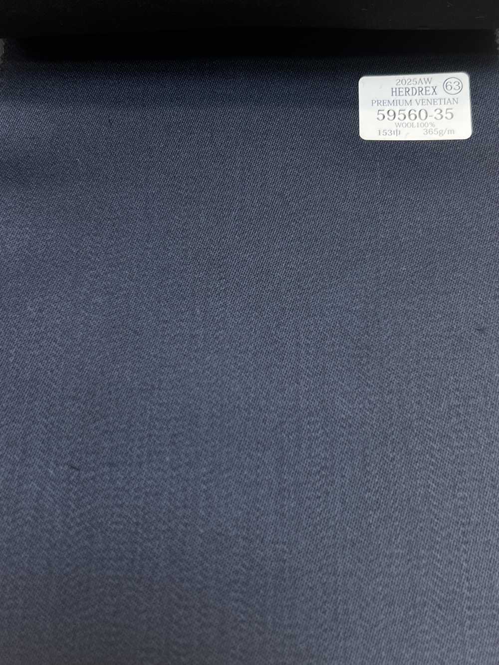 59560-35 25AW HERDREX [PREMIUM VENETIAN] 高级威尼斯蓝色纯色[面料] 国岛株式会社