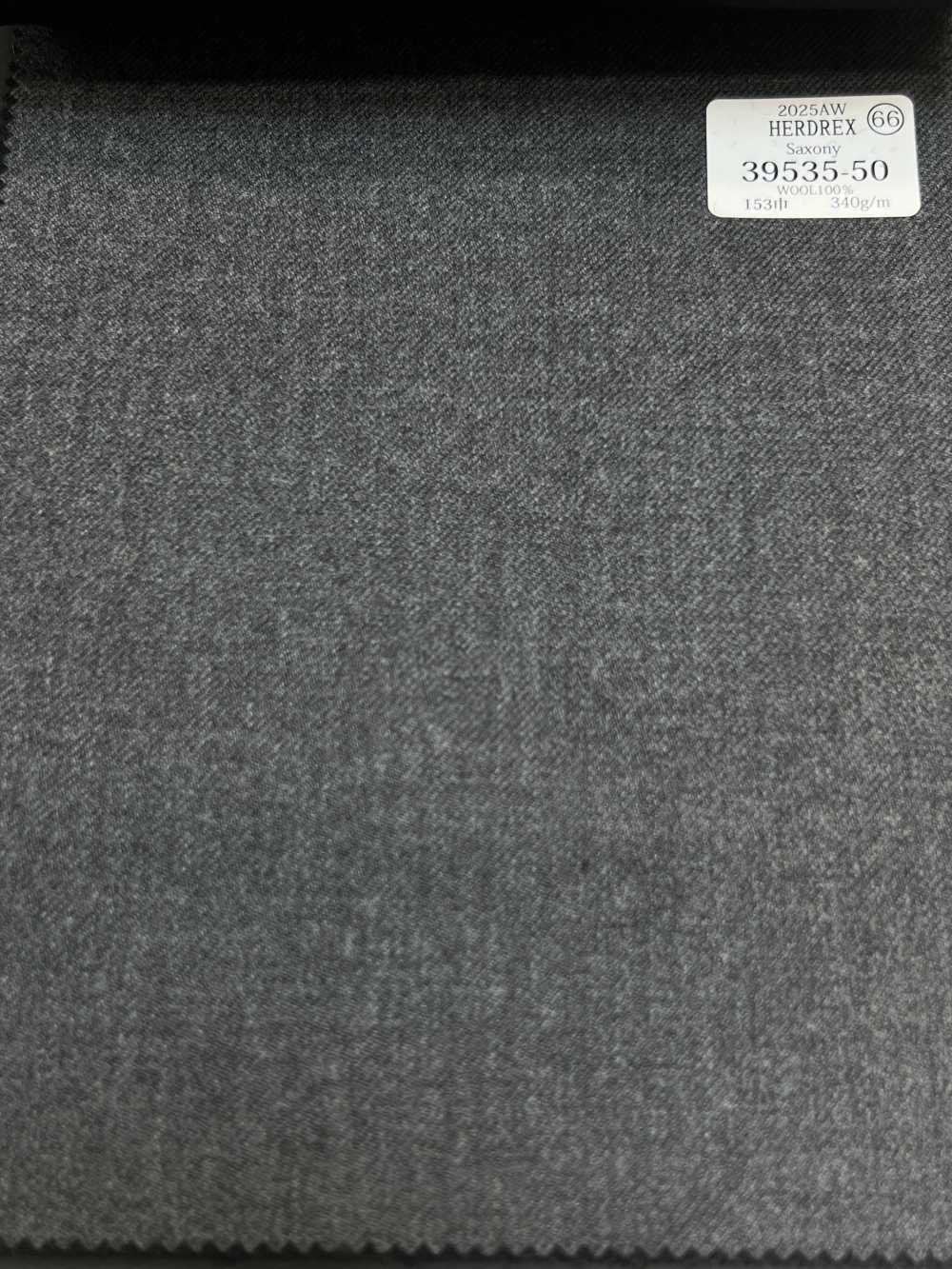 39535-50 25AW HERDREX [SAXONY] 萨克森灰色纯色[面料] 国岛株式会社