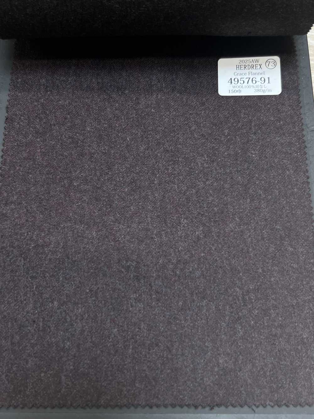 49576-91 25AW HERDREX [Grace Flannel] Grace 法兰绒浅纯色[面料] 国岛株式会社