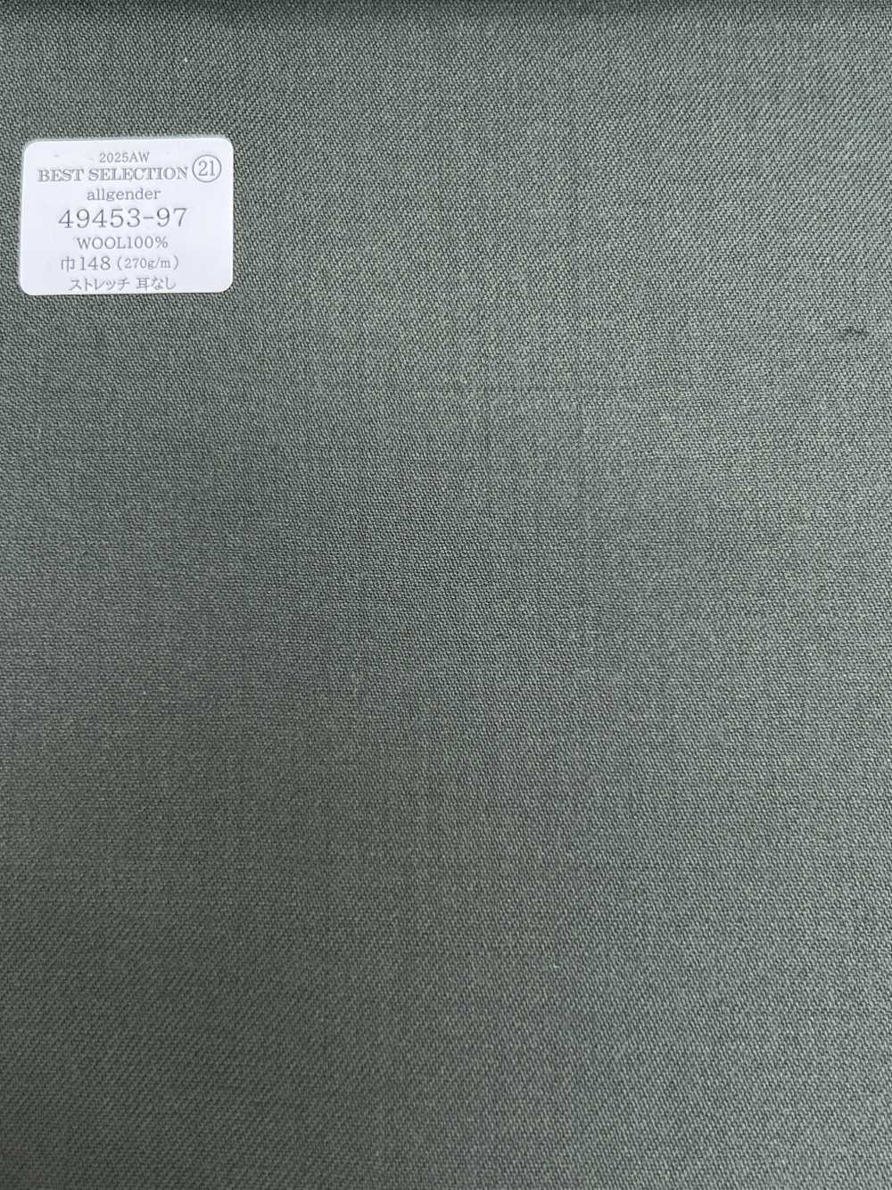 49453-97 25AW BEST SELECTION 【Allgender】全性别绿色纯色[面料] 国岛株式会社