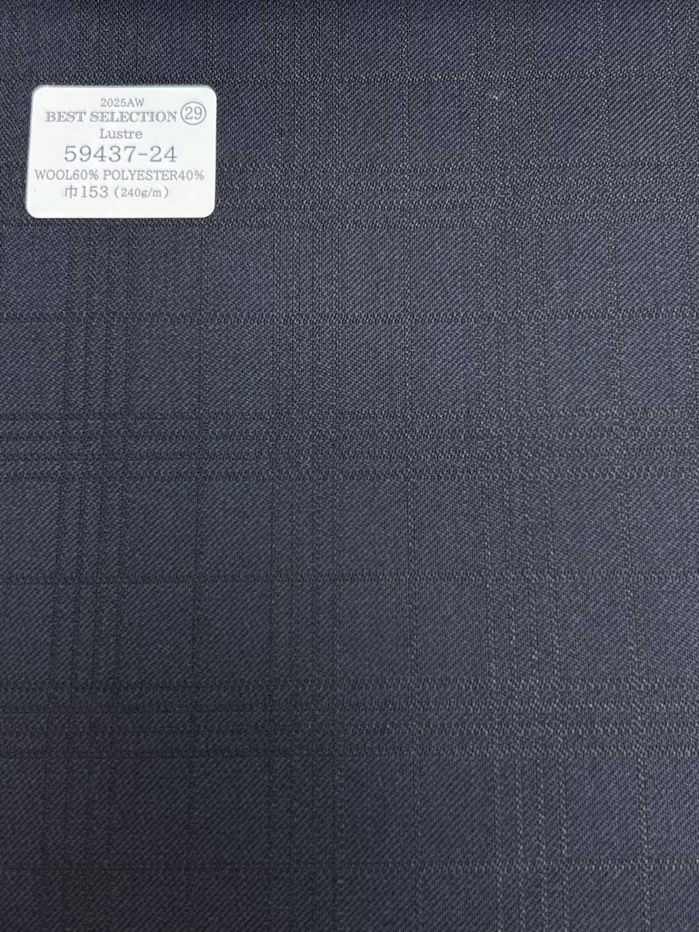 59437-24 25AW BEST SELECTION [Lustre] Luster Navy Shadow 格纹[面料] 国岛株式会社