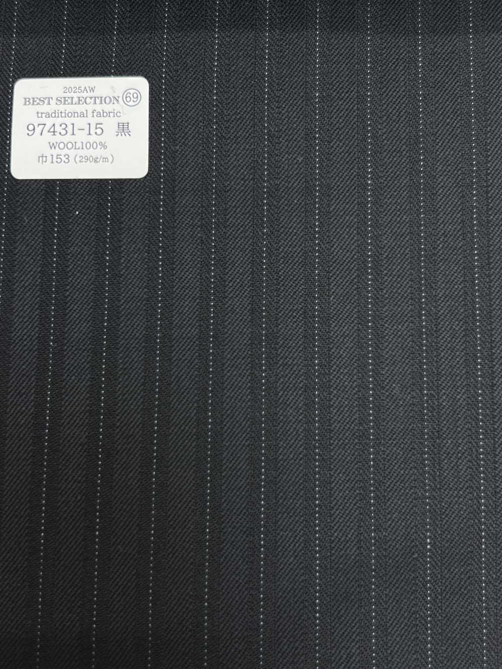 97431-15 25AW BEST SELECTION [传统面料] 传统面料黑条纹 国岛株式会社