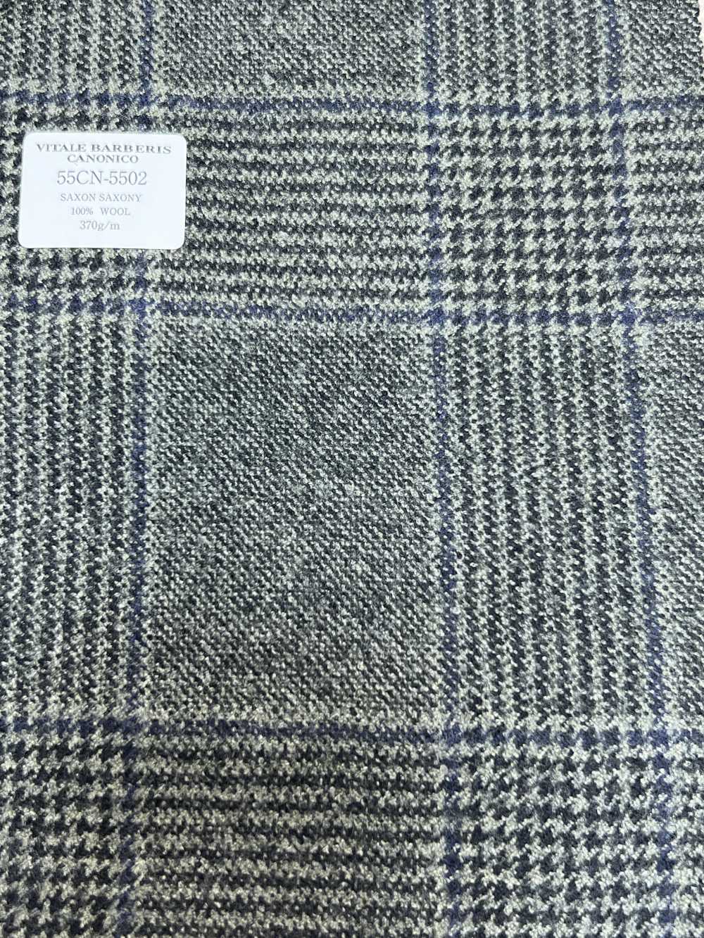 55CN5502 CANONICO SAXONY 灰色大格纹[面料] 佳能