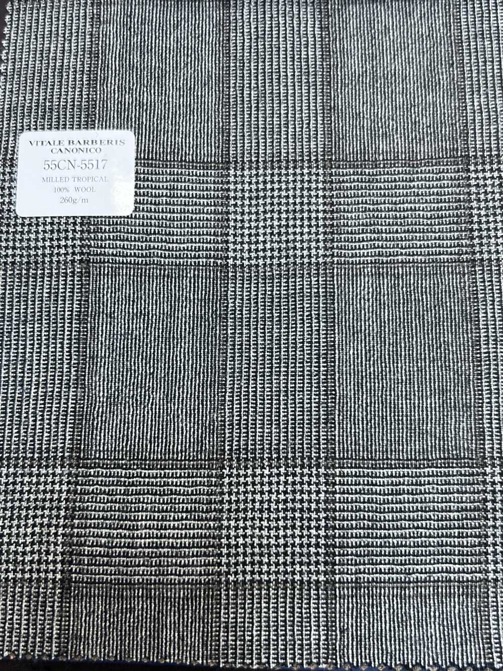 55CN5517 CANONICO MILLED TROPICAL 灰色格伦格纹[面料] 佳能
