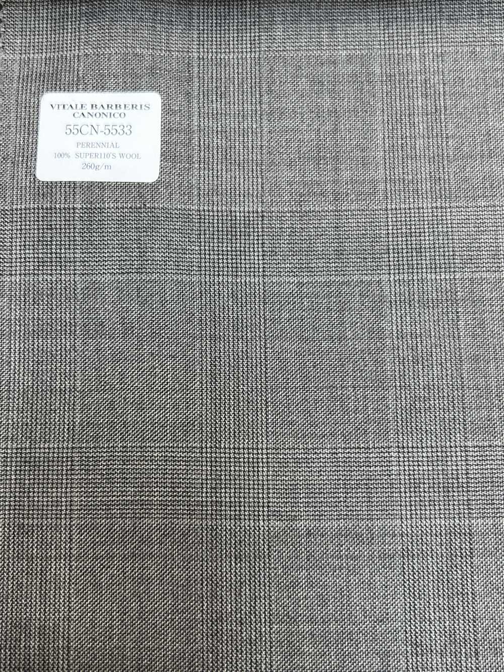 55CN5533 CANONICO PERENNIAL SUPER110'S 灰色格伦格纹[面料] 佳能