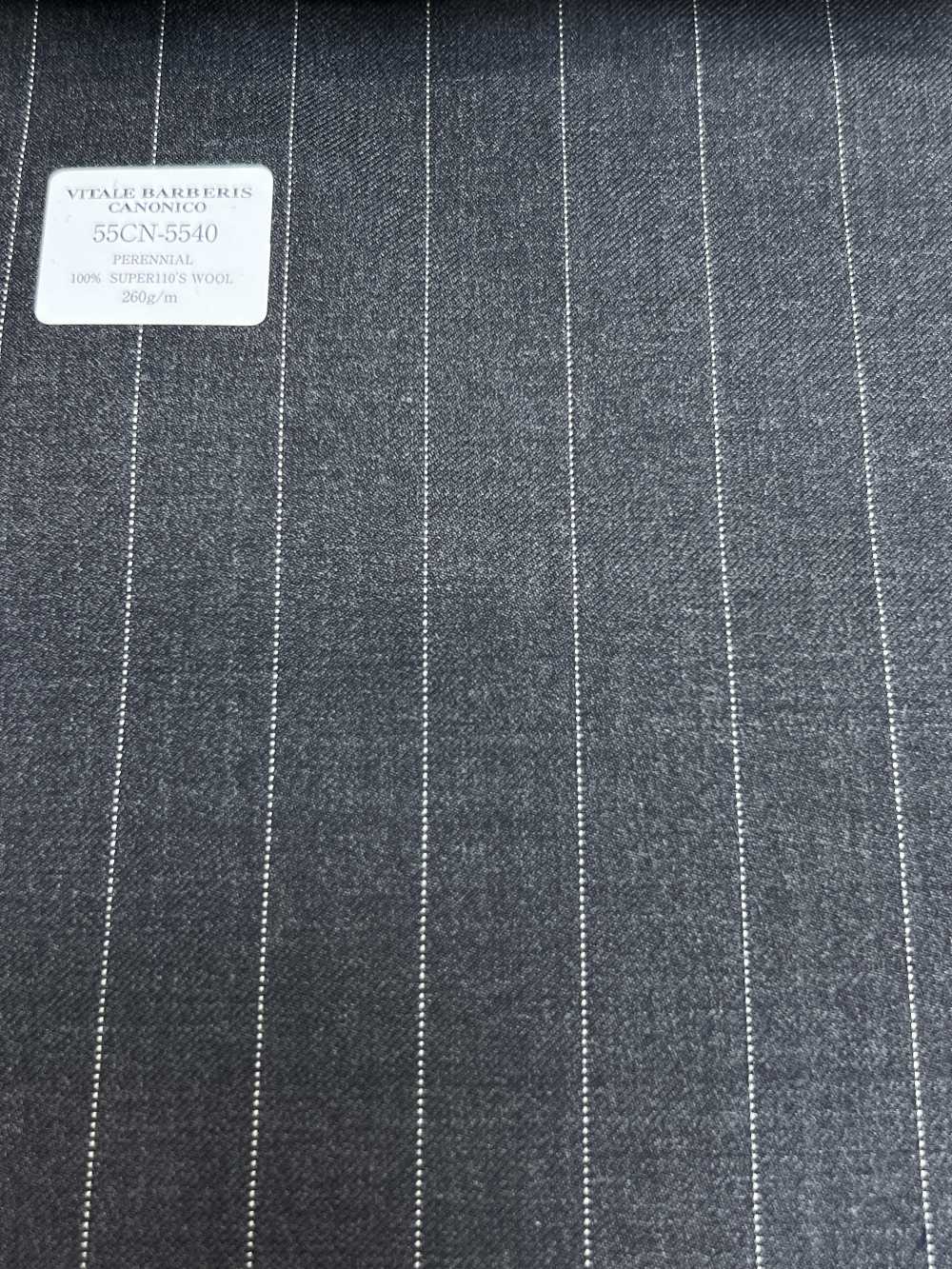 55CN5540 CANONICO PERENNIAL SUPER110'S 炭灰色条纹[面料] 佳能
