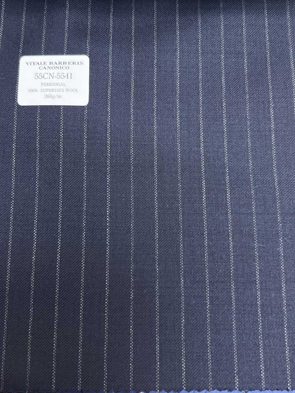 55CN5541 CANONICO PERENNIAL SUPER110'S 海军蓝条纹[面料] 佳能