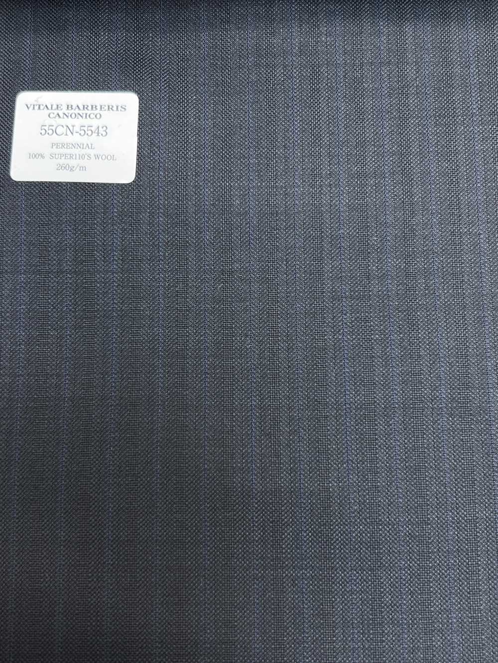 55CN5543 CANONICO PERENNIAL SUPER110'S 海军蓝条纹[面料] 佳能