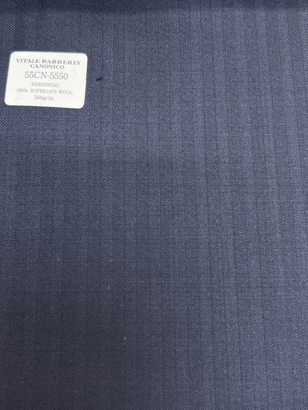 55CN5550 CANONICO PERENNIAL SUPER110'S 深海军蓝阴影条纹[面料] 佳能