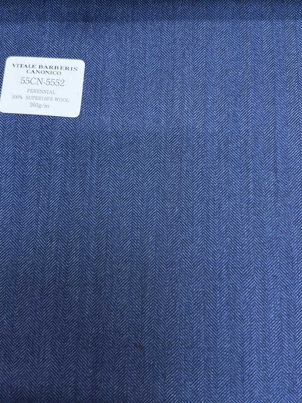 55CN5552 CANONICO PERENNIAL SUPER110'S 蓝色人字纹[面料] 佳能