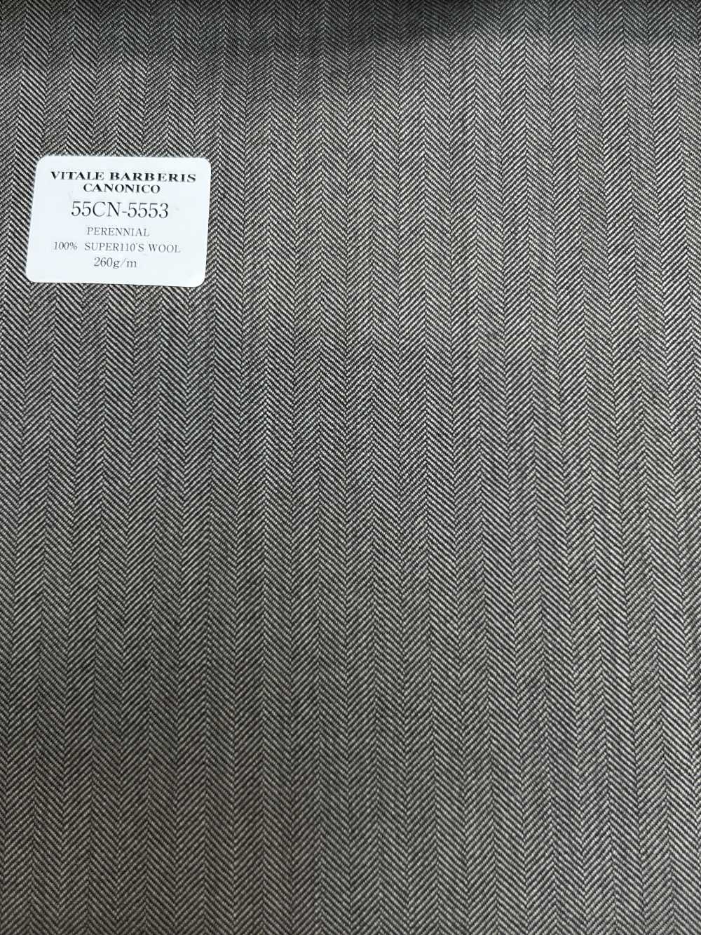 55CN5553 CANONICO PERENNIAL SUPER110'S 浅灰色人字纹[面料] 佳能