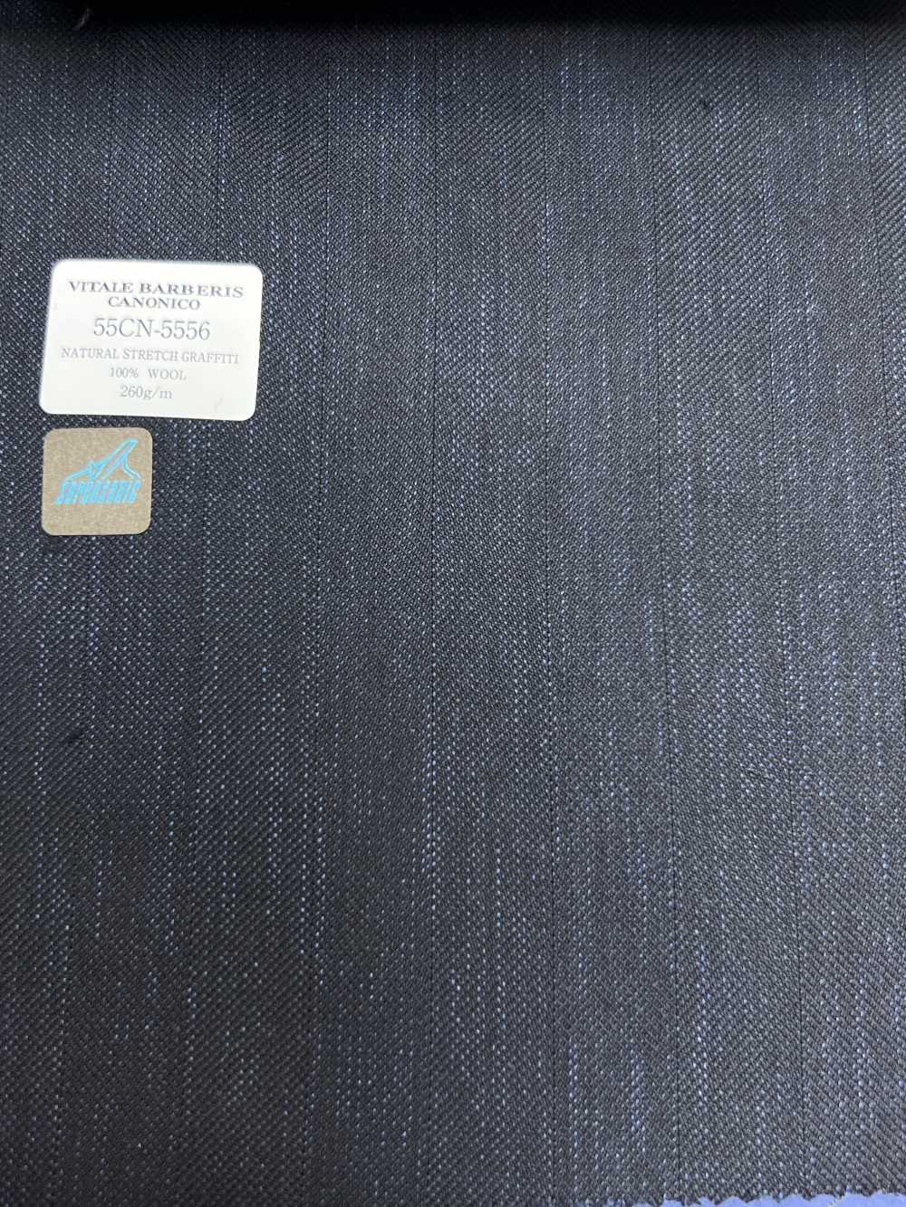 55CN5556 CANONICO 自然弹力涂鸦，深蓝色，混色风格[面料] 佳能