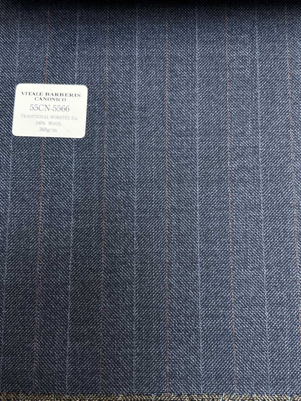 55CN5566 CANONICO 传统精纺 21μ 海军蓝交替条纹[面料] 佳能