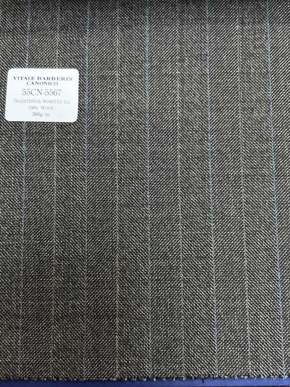 55CN5567 CANONICO 传统精纺 21μ 米色交替条纹[面料] 佳能