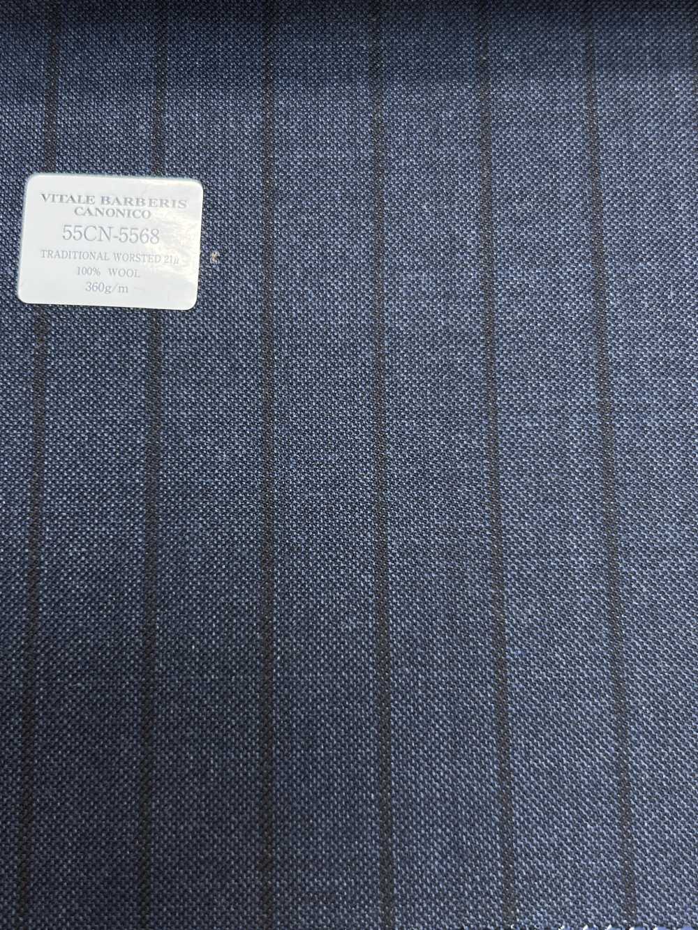 55CN5568 CANONICO 传统精纺 21μ 海军条纹[面料] 佳能