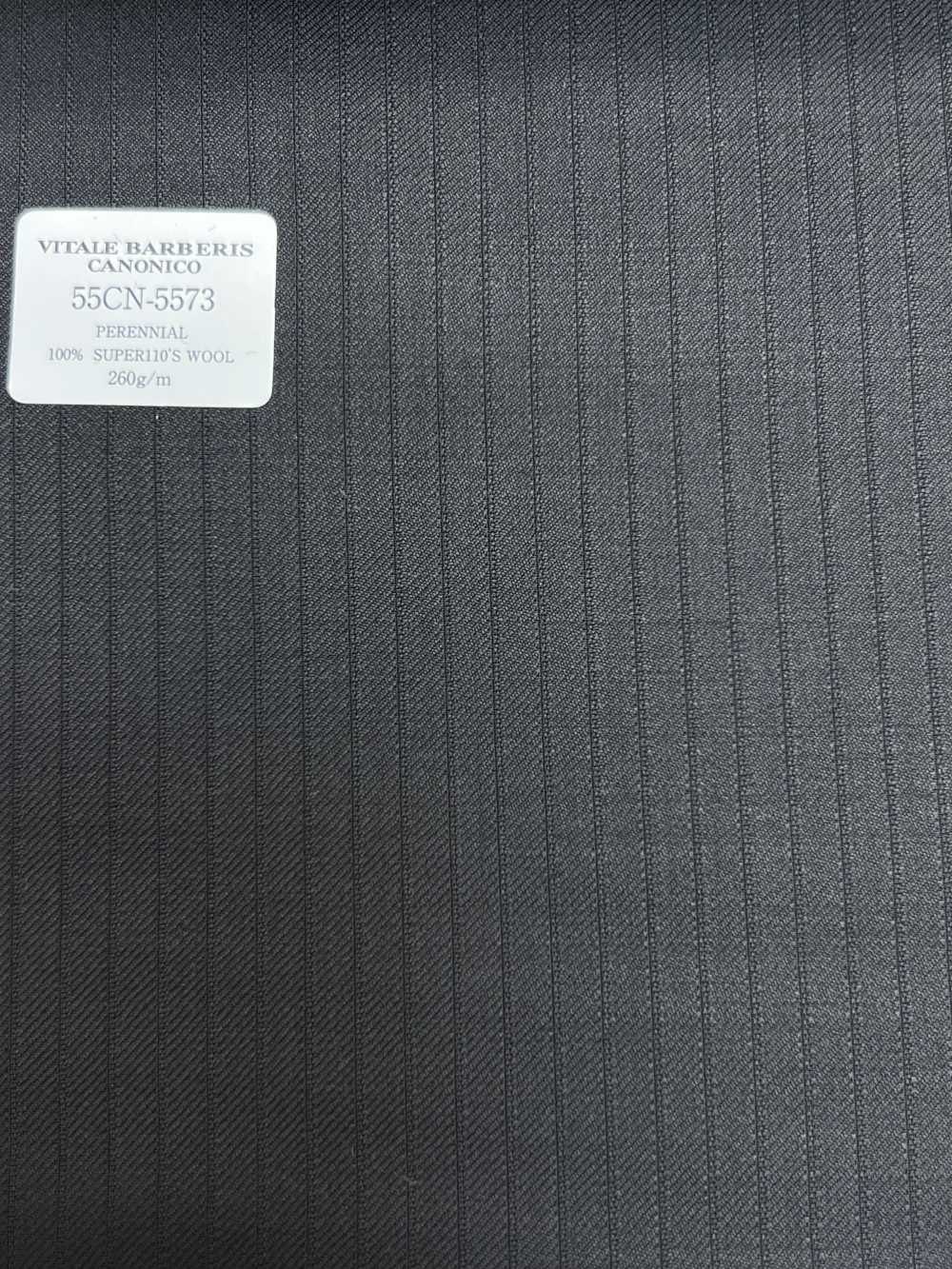 55CN5573 CANONICO PERENNIAL SUPER110'S 黑色阴影条纹[面料] 佳能