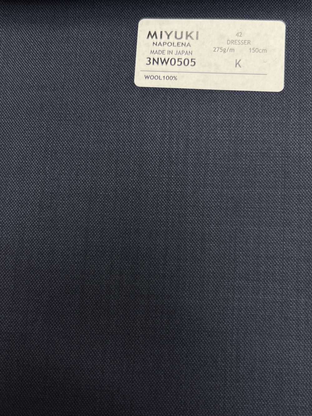 3NW0505 25AW NAPOLENA DRESSER(拿破仑·德莱塞)斜纹蓝色[面料] 美雪毛纺厂