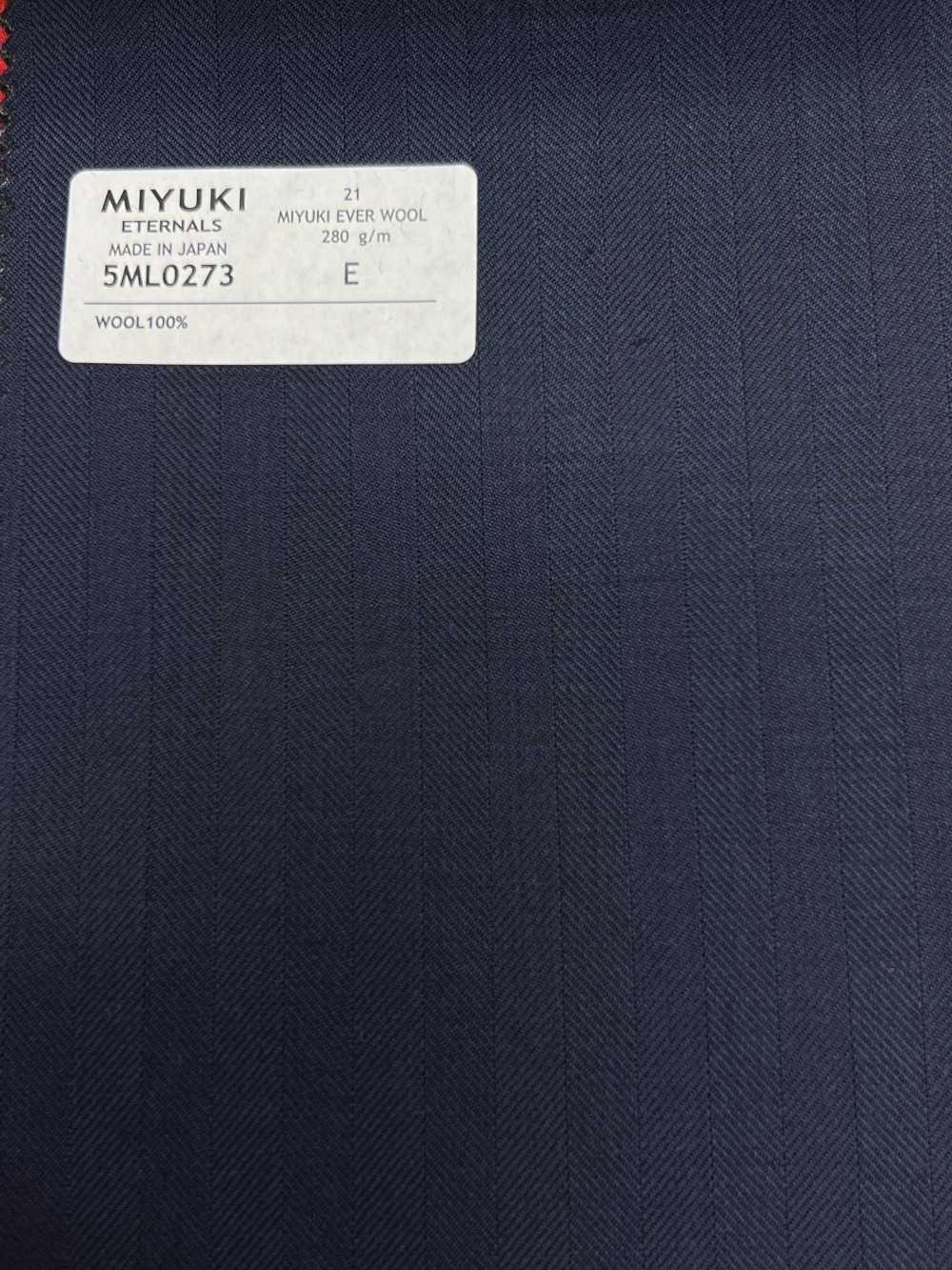 5ML0273 MIYUKI EVER WOOL 人人字纹海军蓝[面料] 美雪毛纺厂