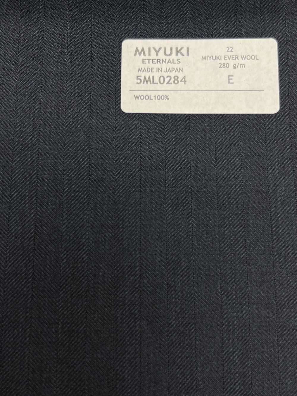 5ML0284 MIYUKI EVER WOOL（Miyuki Everwool）人字纹蓝色[面料] 美雪毛纺厂