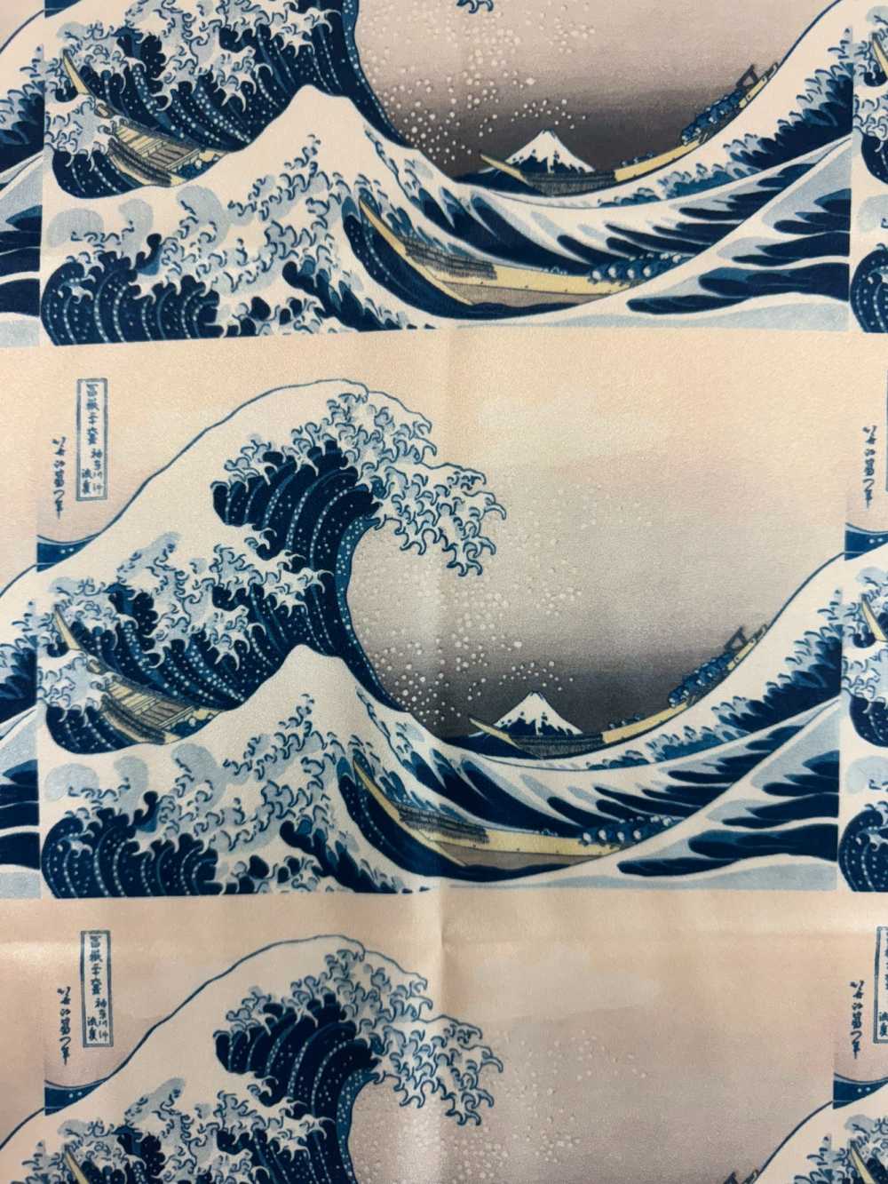 TPS3001 葛饰北斋印花里料重复图案