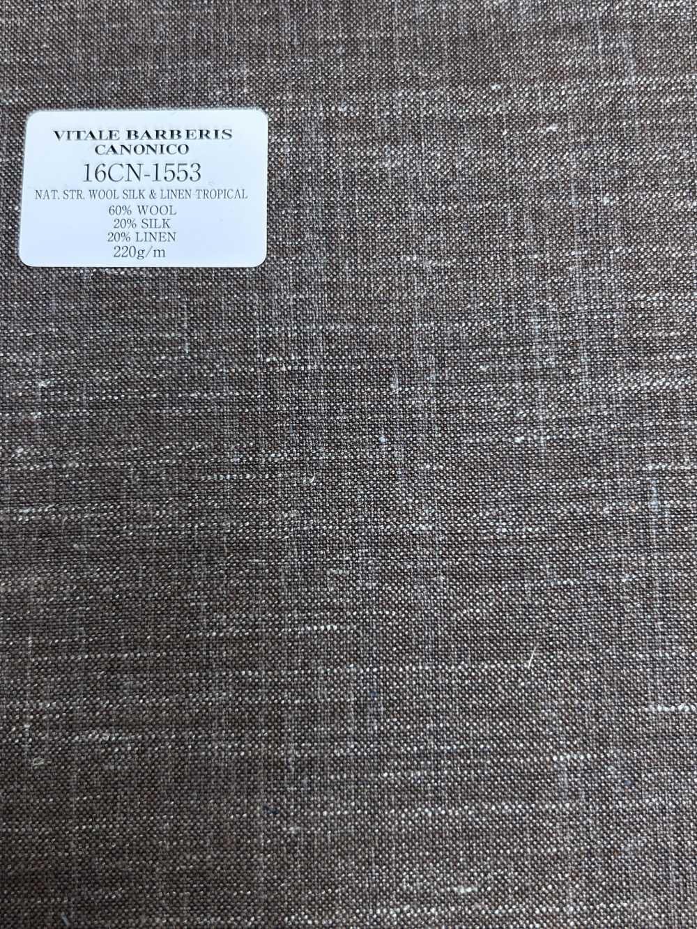 16CN1553 26SS VBC Vitale Barberis Canonico “超音速”天然弹力羊毛丝绸亚麻热带面料 佳能