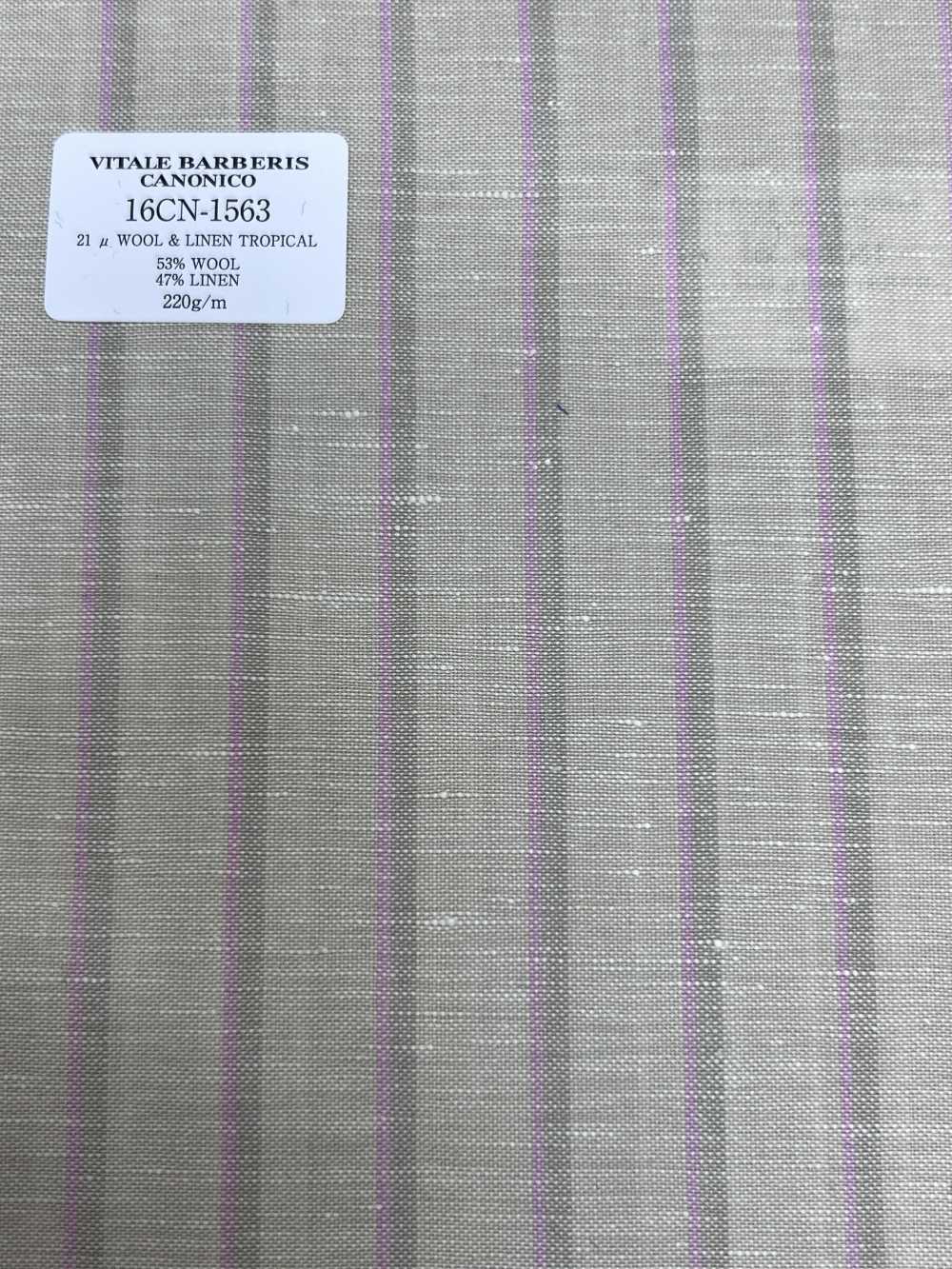 16CN1563 26SS VBC Vitale Barberis Canonico 21 μ 羊毛和亚麻热带[面料] 佳能