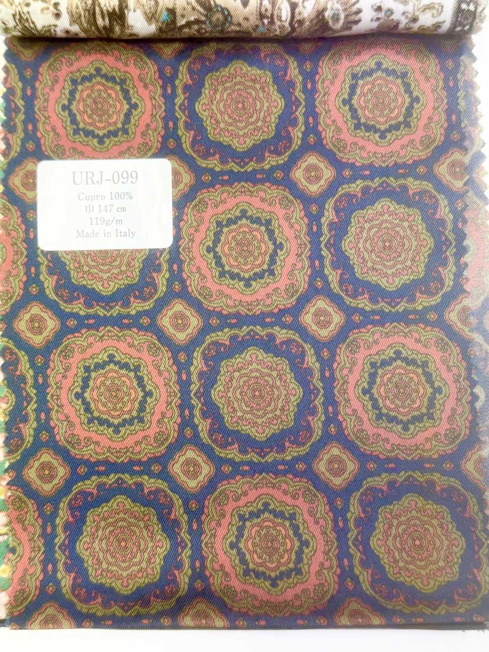 URJ-099 意大利制造，100%铜氨里料花卉图案 TCS