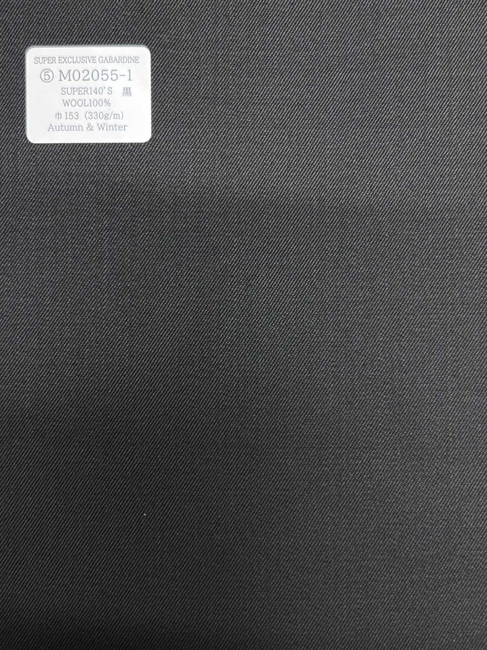 M02055-1 KUNISHIMA1850 独家系列【SUPER EXCLUSIVE GABARDINE】 黑色 素色[面料] 国岛株式会社