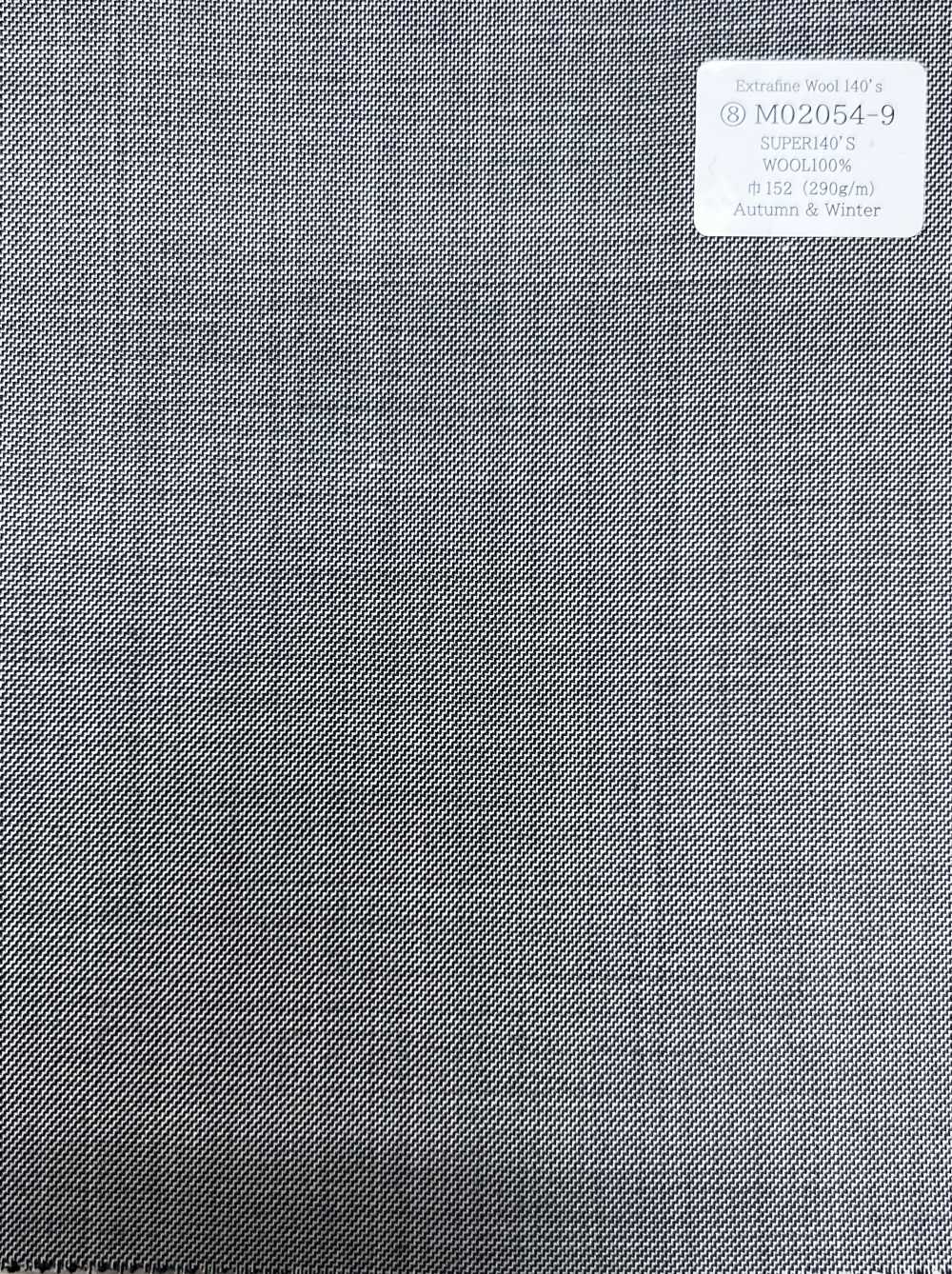 M02054-9 KUNISHIMA1850 独家系列 [140支超细羊毛] 黑白鲨鱼皮[面料] 国岛株式会社