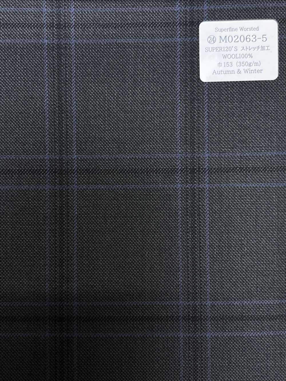 M02063-5 KUNISHIMA1850 独家系列【超细精纺】灰色格纹[面料] 国岛株式会社