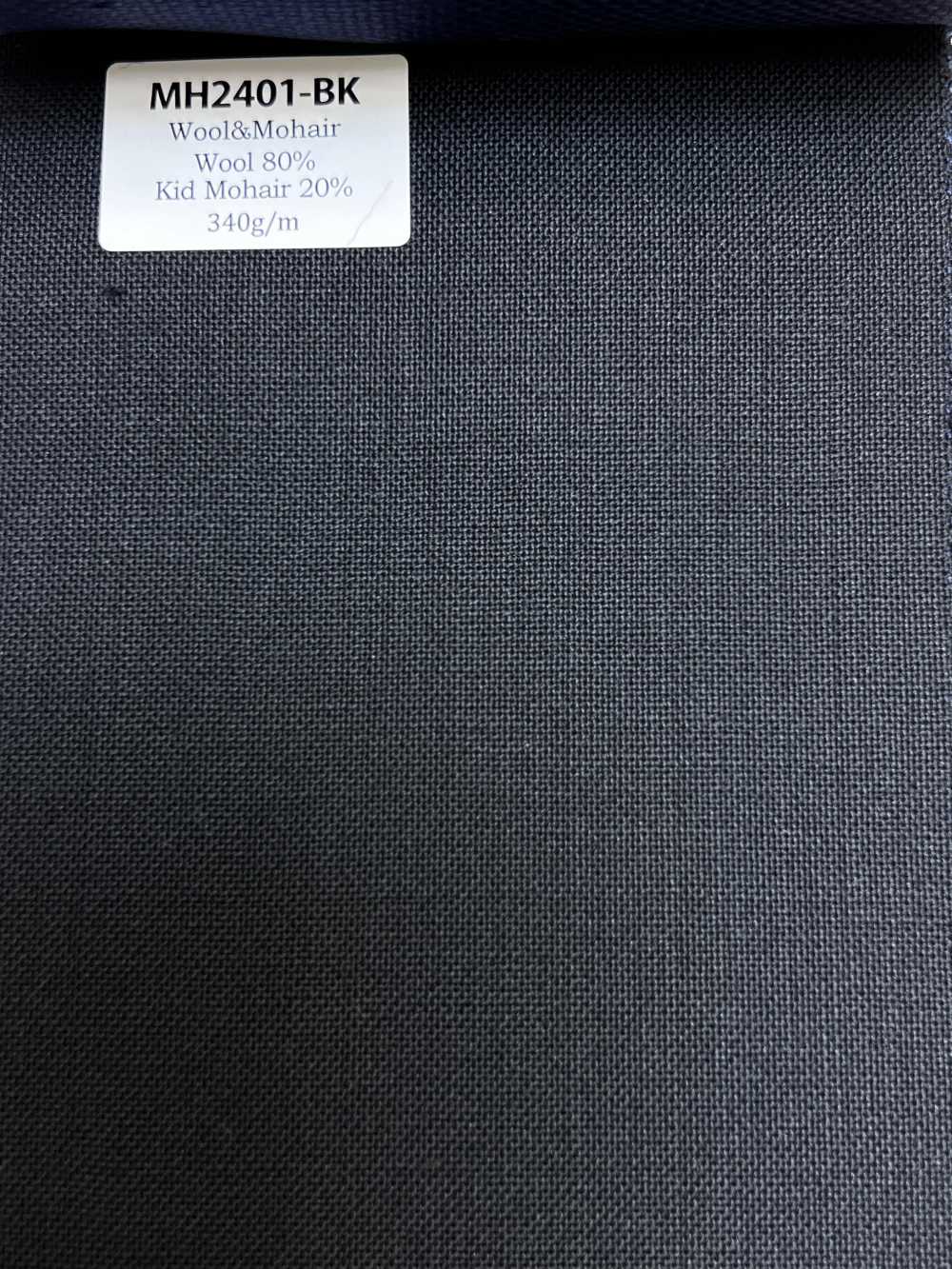 MH2401-BK 经典 日本产 羊毛马海毛华达呢（托尼克风格） 黑色[面料]