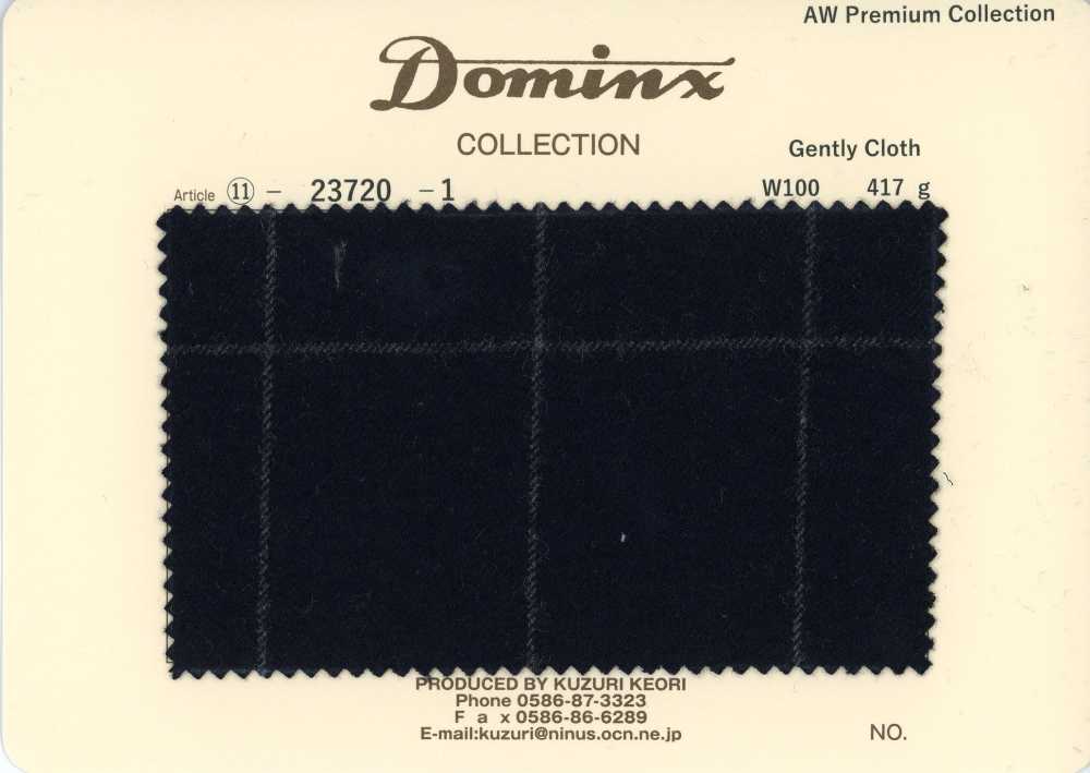 23720-1 常规款 GentlyCloth 羊毛100% DOMINX（多明克斯） 高级系列 黑色[面料] 葛根毛织物（DOMINX）