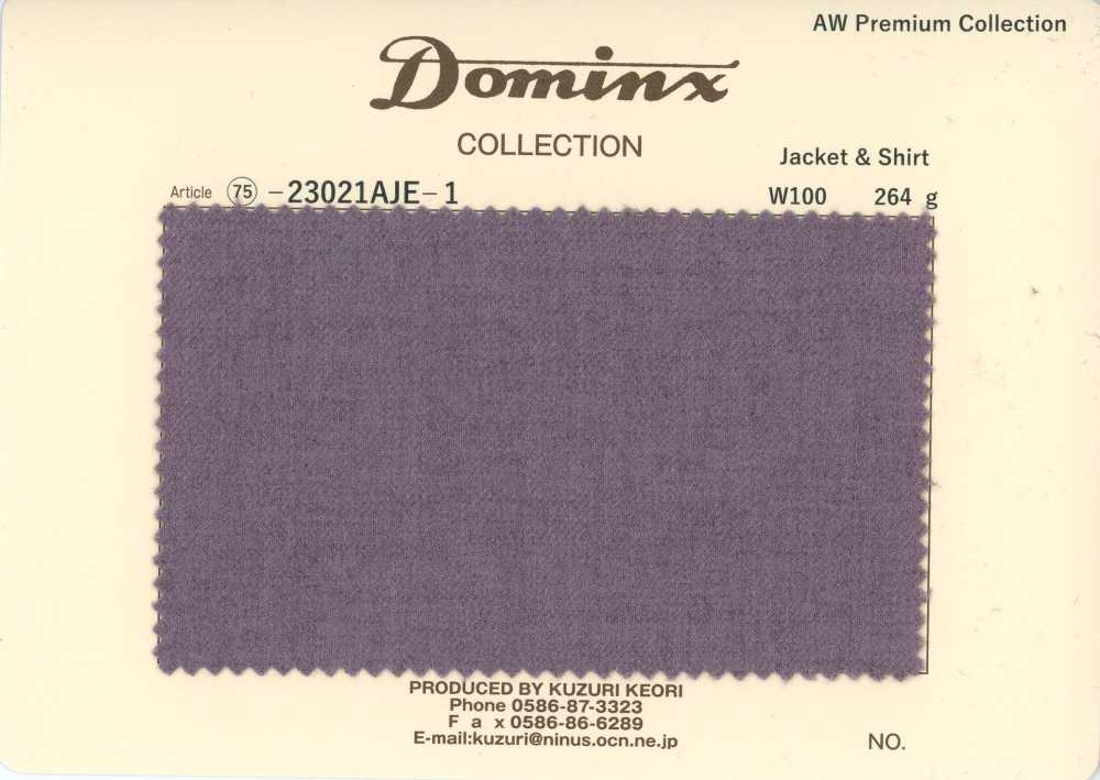 23021AJE-1 经典款 夹克&衬衫 100%羊毛 DOMINX 高级系列 紫色[面料] 葛根毛织物（DOMINX）