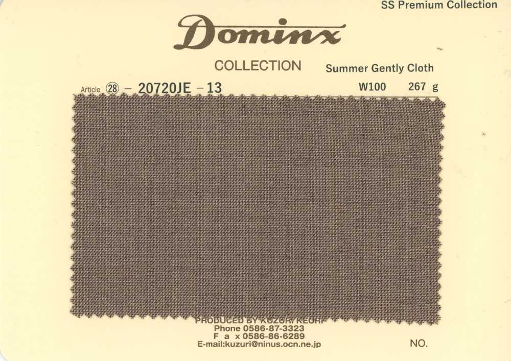 20720JE-13 常规款 SummerGentlyCloth 羊毛100% DOMINX 高级系列 棕色[面料] 葛根毛织物（DOMINX）