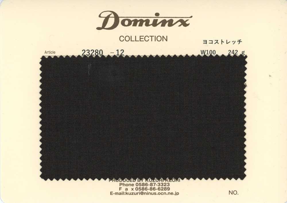 23280-12 经典 Pant Collection 横向弹力 羊毛100% DOMINX 高级系列 炭灰色[面料] 葛根毛织物（DOMINX）