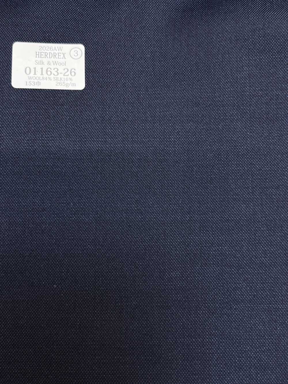 01163-26 26AW HERDREX 【丝毛】 丝毛 藏青 素色[面料] 国岛株式会社